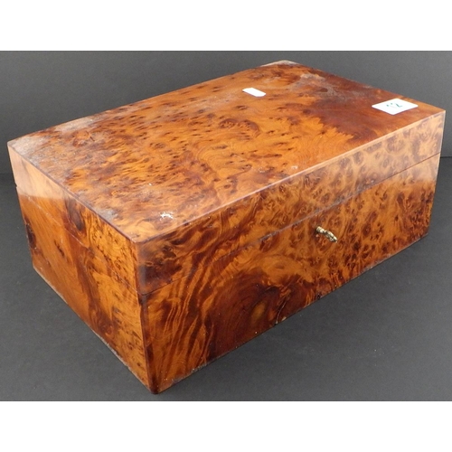12 - A hardwood sewing box