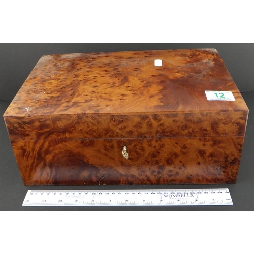 12 - A hardwood sewing box