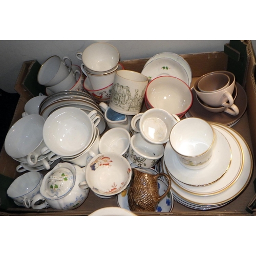 21 - Two boxes of misc ceramics (2)