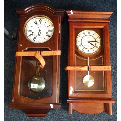 43 - Two modern wall clocks