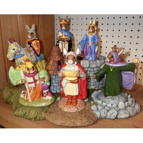 107 - A boxed Royal Doulton Bunnykins Arthurian tableau