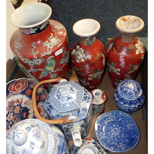 97 - A group of Oriental ceramics, AF