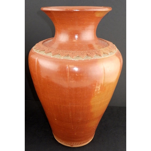 124 - Three large terracotta vases