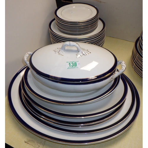 138 - A large qty of dinner ware