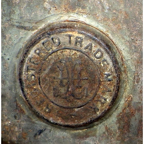 139 - A 19thC brass coal bucket together with a brass fender (2)