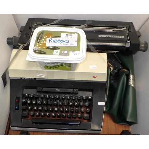 162 - A Scheidegger typewriter and an Adler typewriter