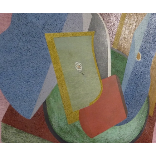 270 - Abstract Composition: oil on canvas Robert Charles Whittaker, bearing Calton Gallery Edinburgh label... 