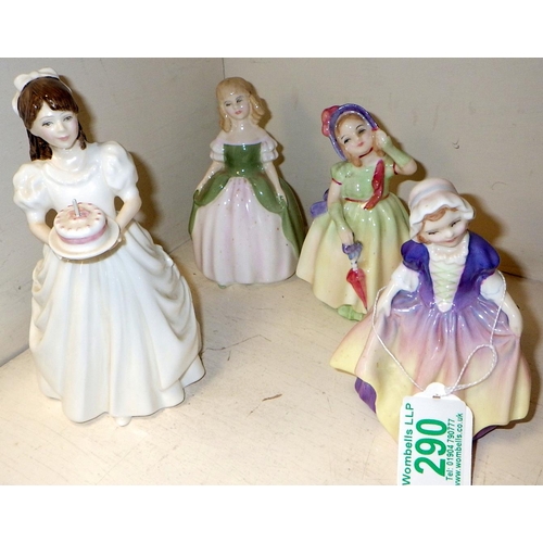 290 - Four small Royal Doulton