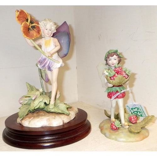 293 - A Border Fine Art fairy together with three further fairies (4)