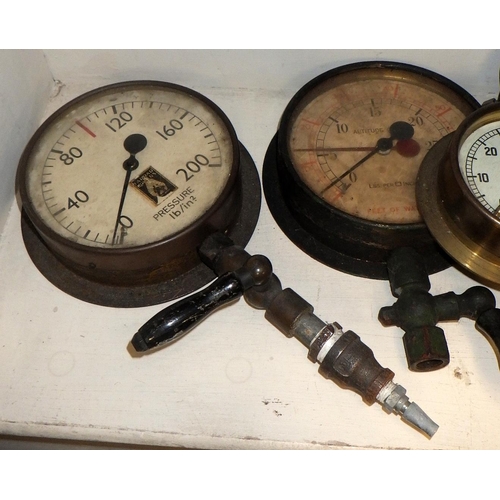 299 - A group of five misc gauges