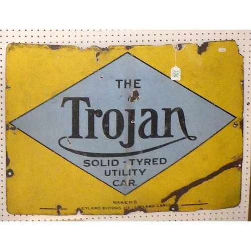 306 - The Trojan Solid-Tyred Utility Car - enamel sign