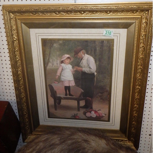 310 - A pair of gilt framed Jason Threlfell pencil signed prints together with a further print (3)