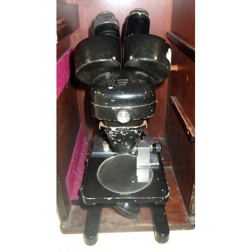 349 - A cased Watson microscope together with a further microscope (2)