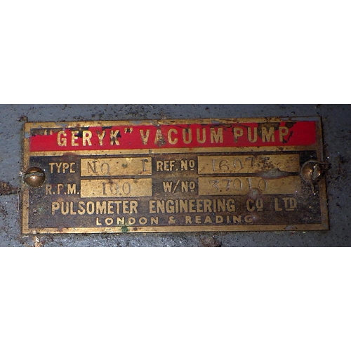 315 - A Geryk vacuum pump