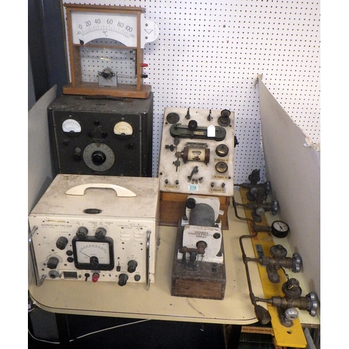 319 - A qty of scientific instruments and gauges (6)