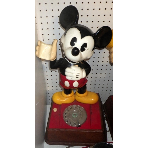 326 - A qty of Mickey Mouse phones etc, All AF