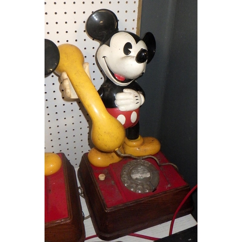 326 - A qty of Mickey Mouse phones etc, All AF