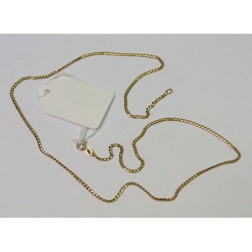 245 - A 9ct gold necklace.  6g
To be sold for the RNLI