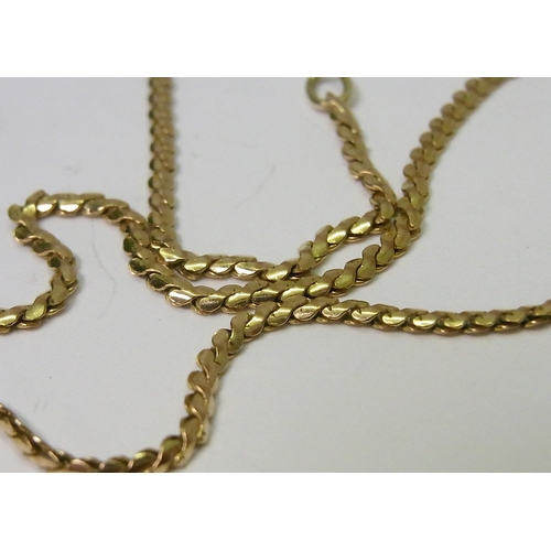 245 - A 9ct gold necklace.  6g
To be sold for the RNLI