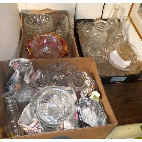 362 - Three boxes of misc glass ware