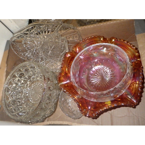 362 - Three boxes of misc glass ware