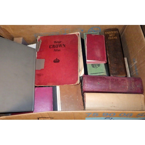 385 - A large qty of misc books, textiles etc (7)