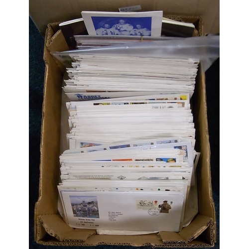 222 - Postage Stamps: a collection of First Day covers including approximately 800 British Isles and 100 I... 