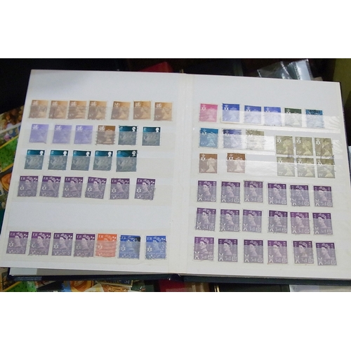 223 - Postage Stamps: eight various albums and stock books; loose stamps; ephemera etc.