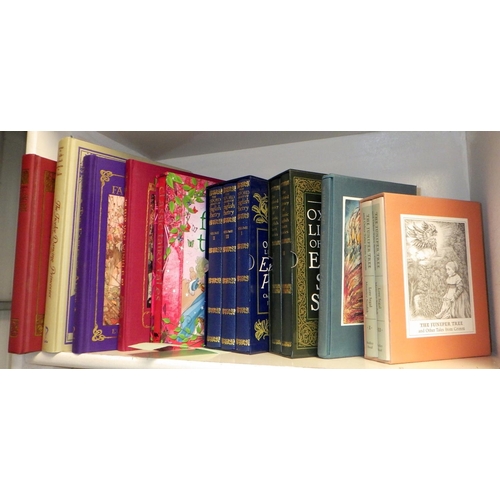 432 - Various books including The Oxford Library of English Poetry and of Short Stories, an Oxford reprint... 