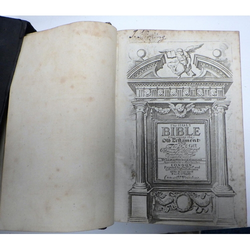 430 - A quantity of leather bound religious texts mostly from the 18th and 19th Centuries including a bibl... 