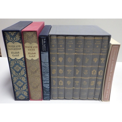 427 - A Folio Society box set of Jane Austin novels together with other boxed Folio Society publications o... 