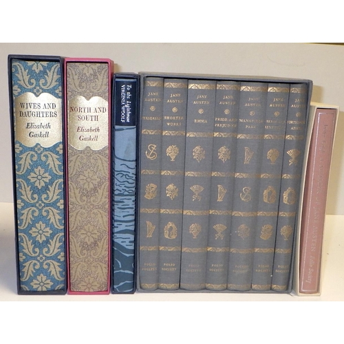 427 - A Folio Society box set of Jane Austin novels together with other boxed Folio Society publications o... 