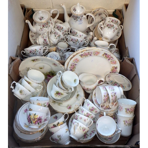 194 - Two boxes of misc tea ware to inc Royal Grafton Colclough etc (2)