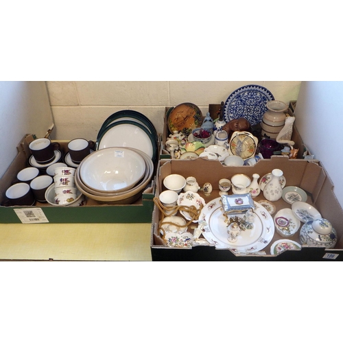 196 - Three boxes of misc ceramics and collectables (3)