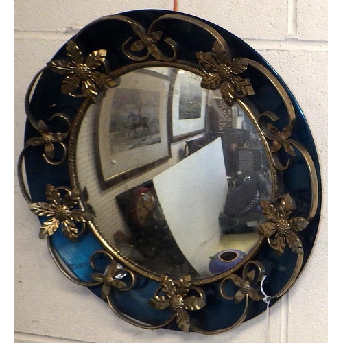200 - Two 1970s convex mirrors
