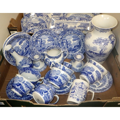 245 - Two boxes of mainly Spode Italian table ware (2)