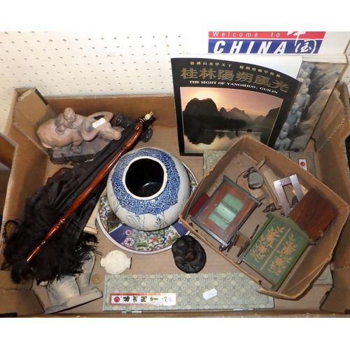 247 - A box of mainly Oriental collectables