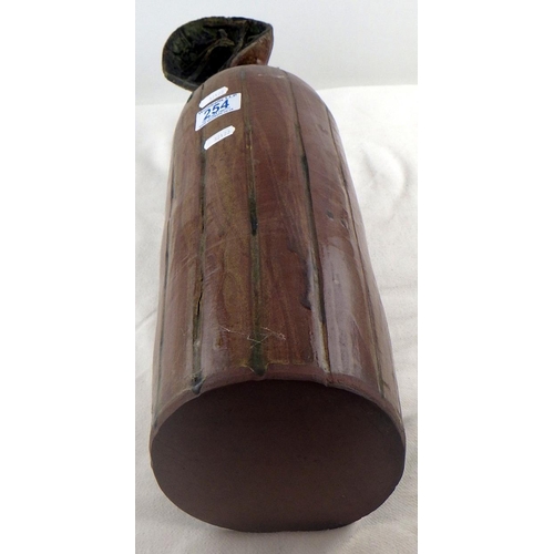254 - A large Art Pottery bottle 52cm tall