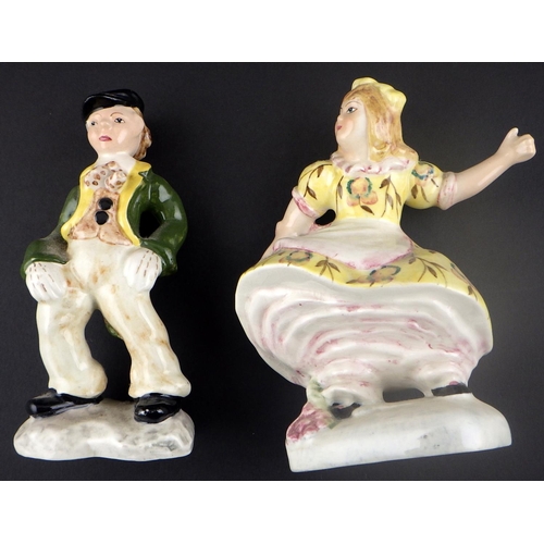 255 - Two made in England Goldscheider figures, Bill Sykes