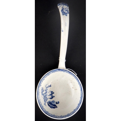 258 - Two Blue & White early 19thC ladles