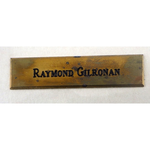 284 - Raymond Gilronan framed mixed media beach scene