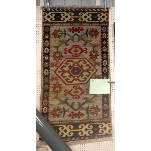 287 - A modern Belgian rug 70 x 140cm