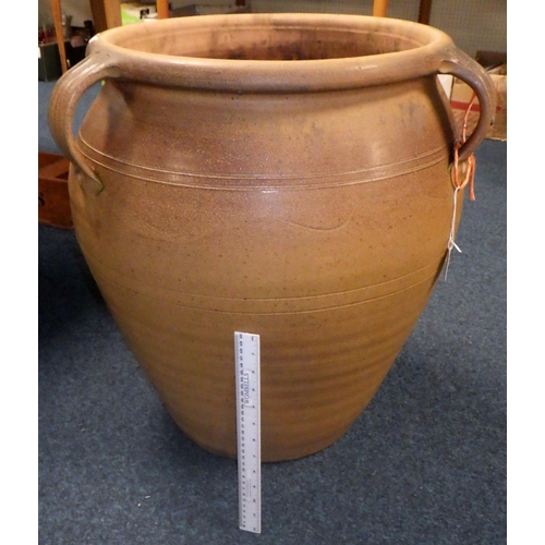305 - A very large earthen ware planter 60cm tall