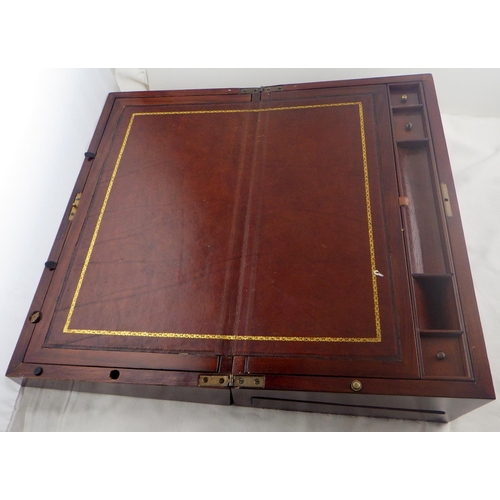 330 - A mahogany writing box