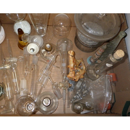 335 - A qty of science glass tubes etc
