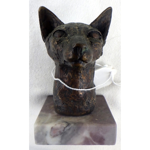 Sally Arnup (1930-2015),
'Cats Head', signed in the bronze10cm high,
together with a related book
Artist resale rights may apply