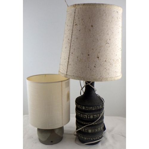 360 - Two Art Pottery lamps