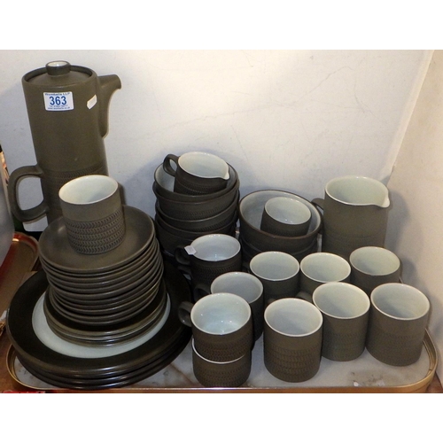 363 - A qty of Denby Chevron table ware