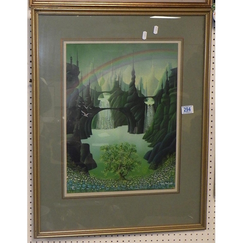 294 - Cyril Harry Parfitt (British, 1914-2011) Two framed pictures together with a Louis Cardin 276/500 of... 