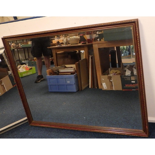 299 - Two large modern framed mirror 127 x98cm 113 x 88cm (2)